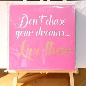 Fabulous Wood Box Sign Pink Gold Macbeth Collectio